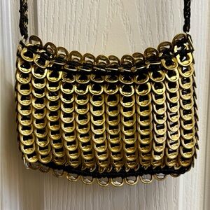 Elegant Gold Chainmail Mini Bag